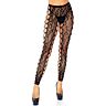 Panty Leg Avenue Voetloze Crothless met leopardenkant