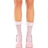 Enkelsokken Leg Avenue met ruches en hartjes