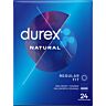 Condooms DUREX Natural 24 Stuks - Easy On Vorm