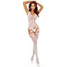 Bodystocking PASSION WOMAN BODYSTOCKINGS BS120 met bloemdesign