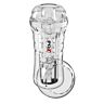 Masturbator PDX ELITE VIEWTUBE PLUS doorzichtig ontwerp