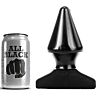 Buttplug All Black 17 CM - Kegelvormig en Hypoallergeen