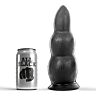 Anal Plug ALL BLACK 23 CM - Toenemende Dikte voor Intensiteit