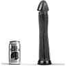 Plug anal ALL BLACK 31 CM met diepere groeven