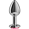 Plug Anal SECRETPLAY 7 CM | Aluminium met Kristal