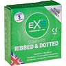 Ribbed & Dotted Preservatieven Exs voor Extra Stimulatie