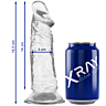 Dildo X RAY Clear 16.5 CM met realistische vorm