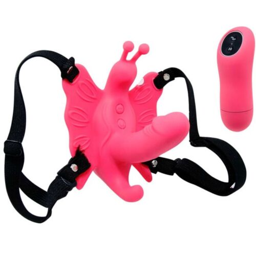 Vlinderharnas vibrator BAILE met minidildo