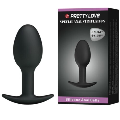 Anal Plug Pretty Love 6.5 cm met gewogen bal