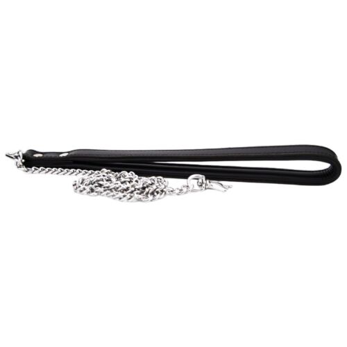 Bound Leather Leash 109 cm met Nubuckleer