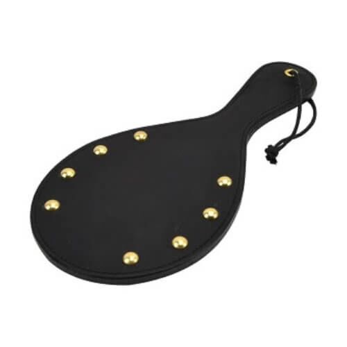 Bound Nubuck Lederen Paddle met Messing Studs