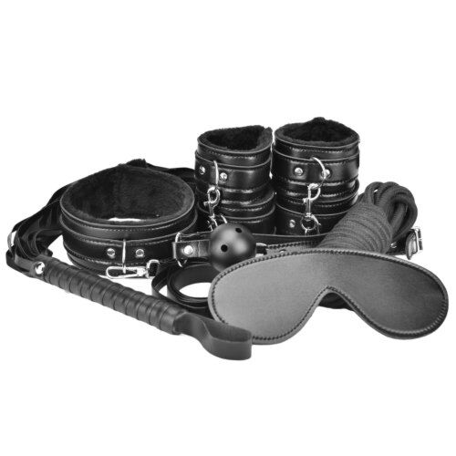 Bondage Kit Loving Joy Beginner's 8-delig met accessoires Negro