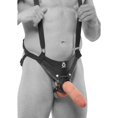 Hollow Harness KING COCK 25,5 CM met verstelbare banden