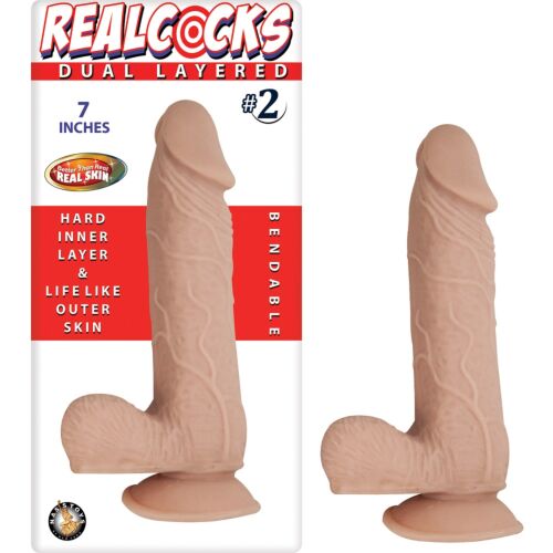 Nasstoys RealCocks Dubbele Laag Buigbare Dildo