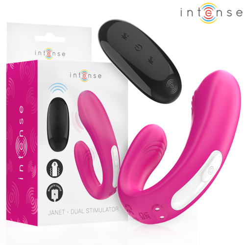 U-vorm vibrator INTENSE JANET met afstandsbediening