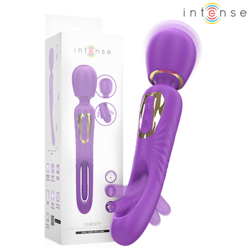 Wand vibrator INTENSE Fun Christy met stimulerende tong