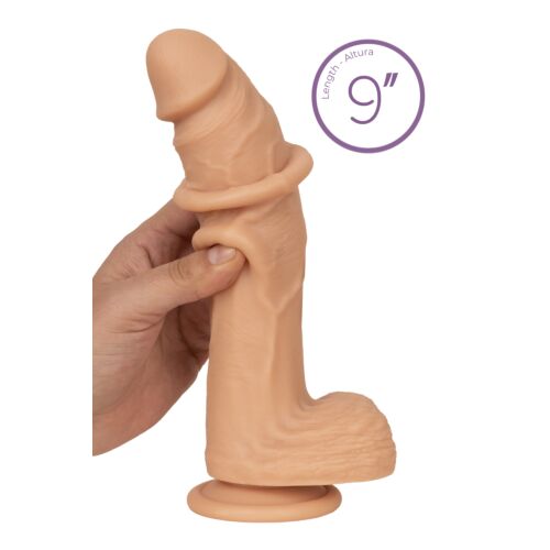 Dildo S Pleasures Realistic DAVID 9" met zuignap