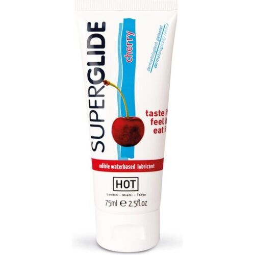 Lubricant HOT Superglide Kersensmaak 75ml