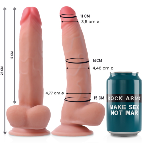 Dildo Rock Army Leopard Dual Density 23 cm