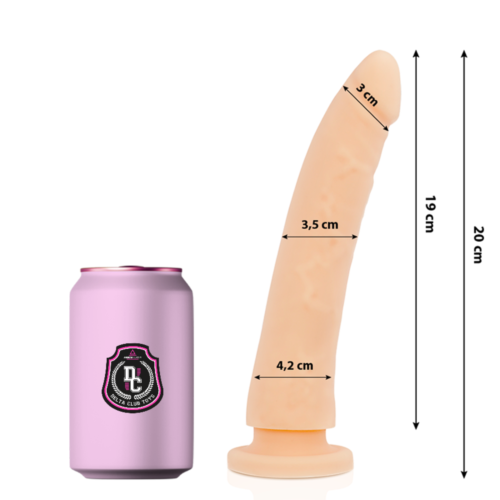 Dildo DELTACLUB 20 CM | Medische silicone, natuurlijk gevoel