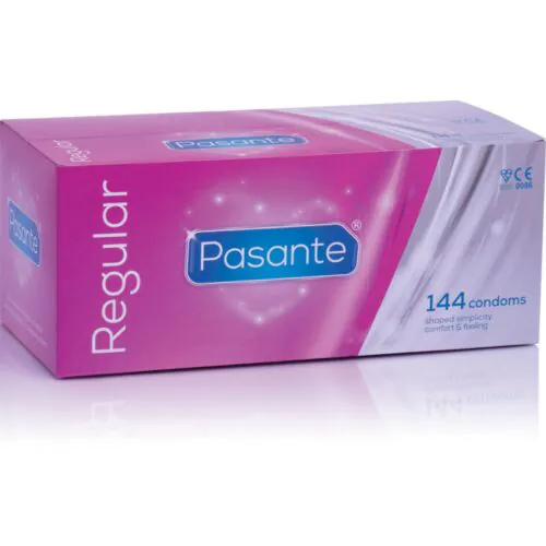 Pasante Regular Condoom 144 Stuks | Licht Taps Toelopen