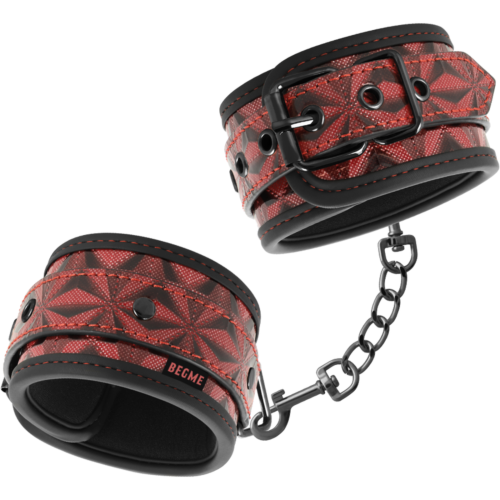 Handboeien BEGME RED EDITION met neopreen bekleding