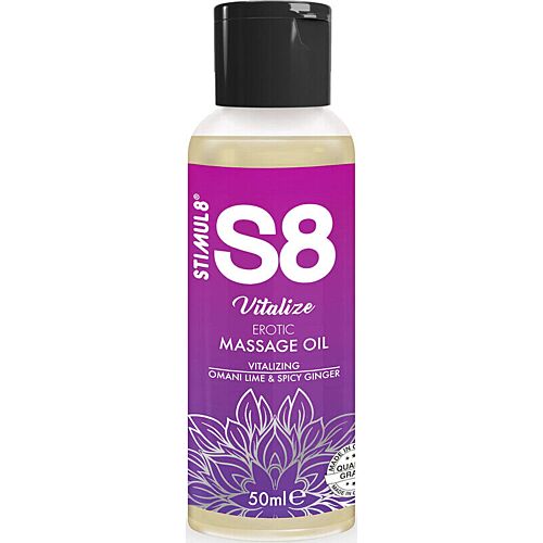 STIMUL8 S8 Vitalize erotische massageolie 50 ml