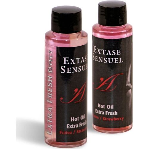Massageolie Extase Sensual Extra Fris Aardbei 100ml