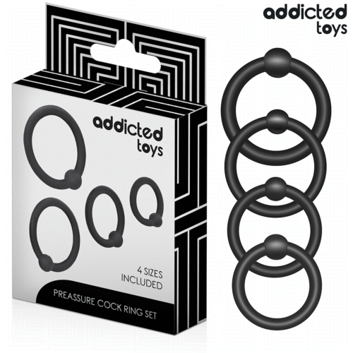 Anillos ADDICTED TOYS Set van Druk Silicone