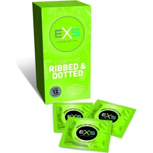 Preservatieven Exs Ribbed & Dotted met extra stimulatie