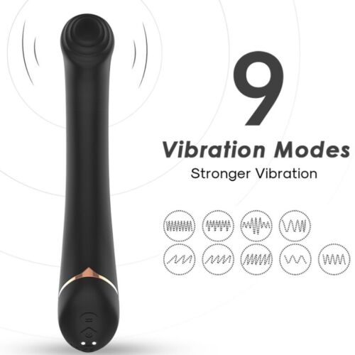 ARMONY Falt Hoofd Silicone Vibrator in Zwart