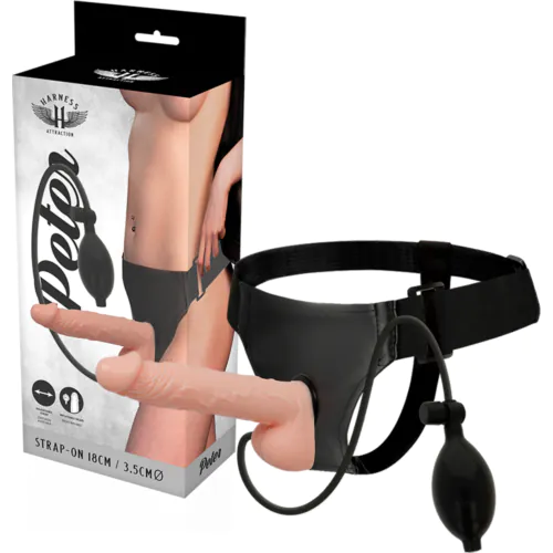 Vibrator Harness Attraction Peter met opblaasbare penis