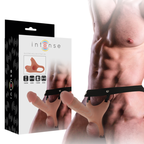 Extensor penis INTENSE met siliconen dildo 16 x 3.5 cm