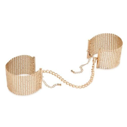 Gouden Metalen Handboeien Gold Mesh