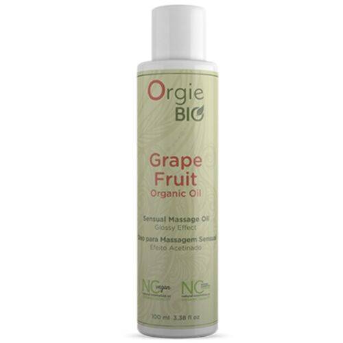 Massageolie Orgie Bio Grapefruit 100ml met natuurlijke geur