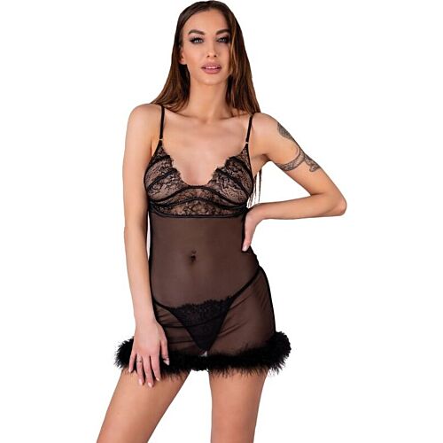 Babydoll LIVCO CORSETTI Zerunam met Tanga