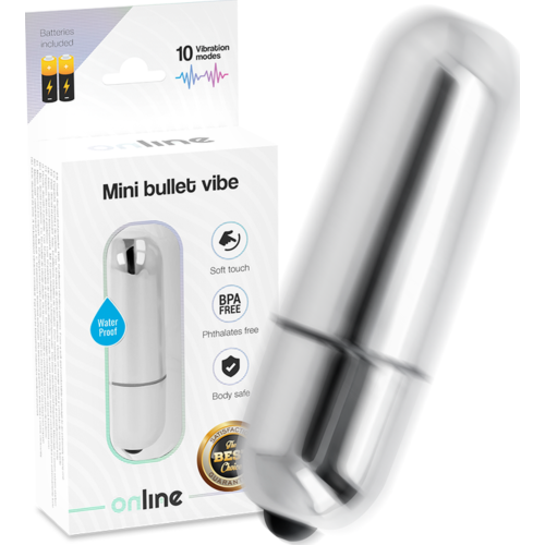Mini Vibrator ONLINE Mini Bala met 10 Vibratieniveaus