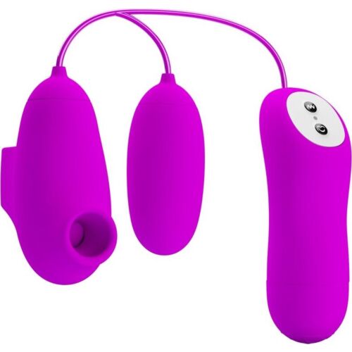 Mini vibrator PRETTY LOVE met zuigfunctie