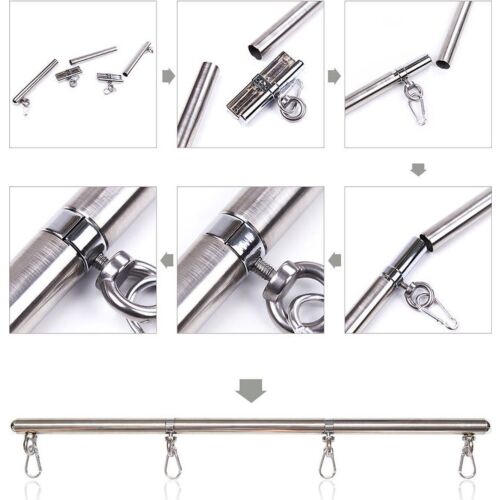 Esposas de fijación OHMAMA FETISH con 4 Ganchos de Metal