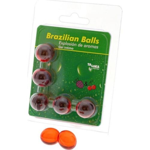 Brazilian Balls Taloka met Aardbei & Kers - 5 Stuks
