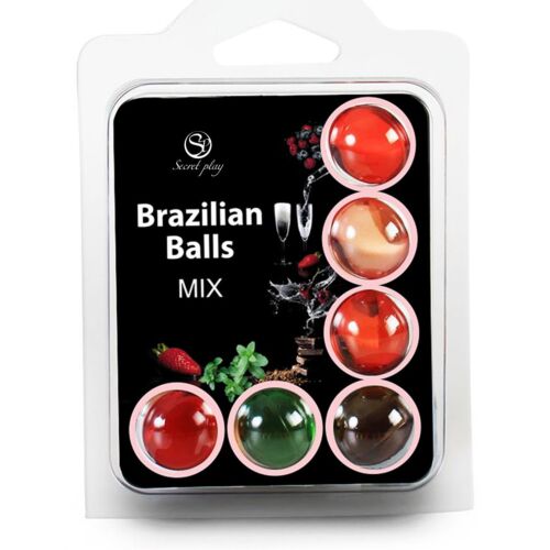 Brazilian Balls SECRETPLAY - 6 Hot Balls met fruitgeur