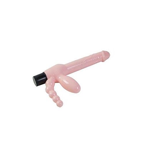 Harnas Baile 25,4 cm met vibrator en anal stimulator