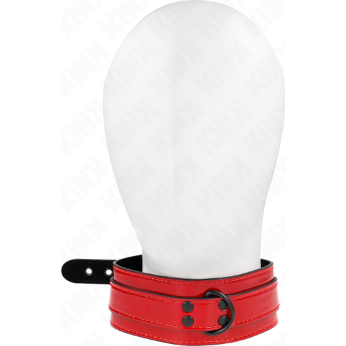 BDSM Collar KINK Rood 37.5-49.5 cm - Elegante Controle