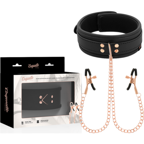 Halsband Coquette Neopreen Klemmen
