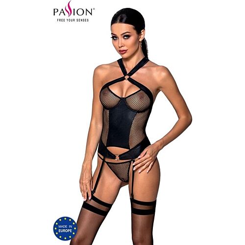 Corset PASSION WOMAN Amanda met ecologisch leer
