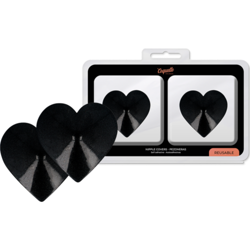 Cubre pezones Coquette Chic Desire corazones negros