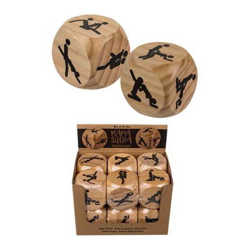 Kamasutra dobbelsteen Out Of The Blue houten 6 cm