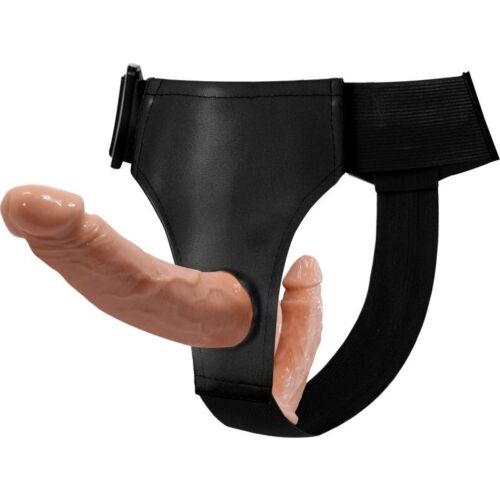 Dubbele Dildo Baile Ultra Passionate met Harnas
