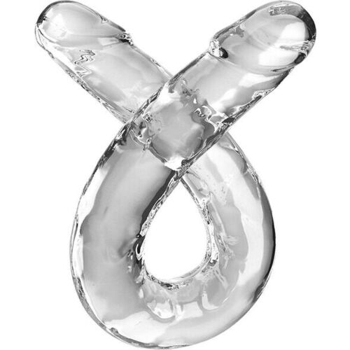 Dildo dubbel KING COCK Double Trouble 46 cm met realistisch ontwerp