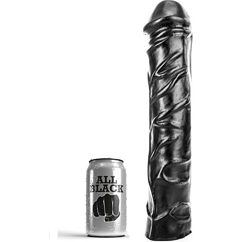 Giant Dildo All Black 32 cm voor Fisting